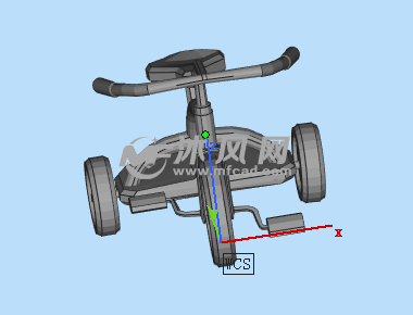 三轮车三维模型