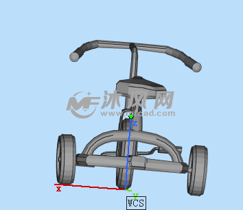 儿童脚踏车三维设计