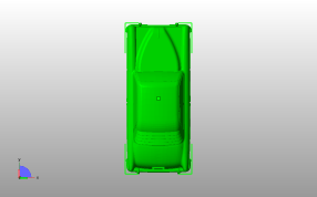 沃尔沃车身壳体俯视图