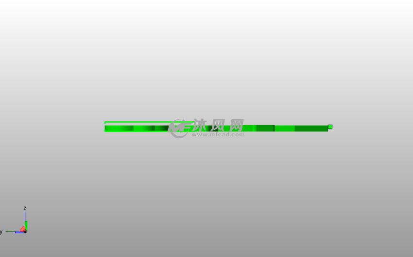 小狐狸书签侧视图