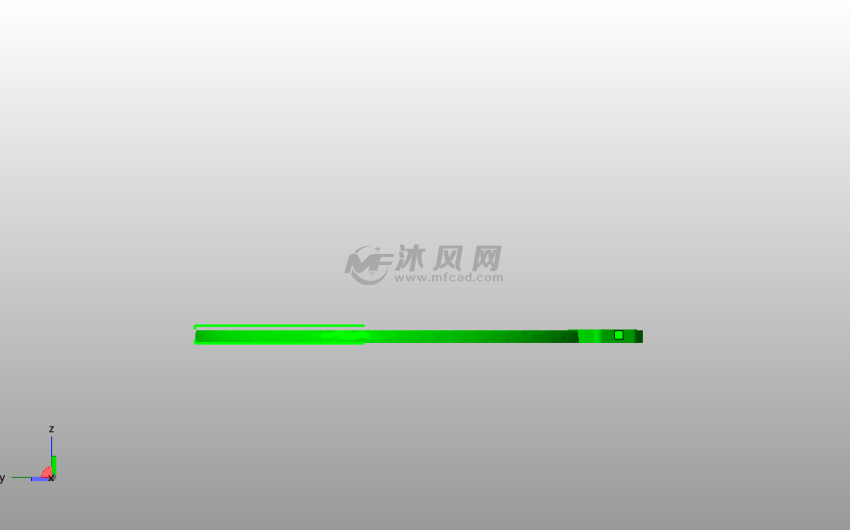 小鹿书签模型侧视图