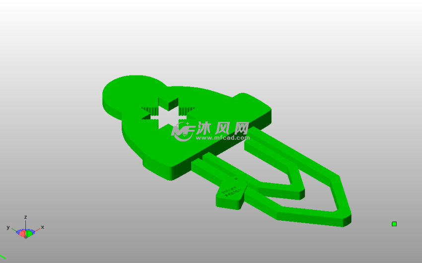 小帽子书签斜视图