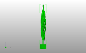 装饰叶子侧视图