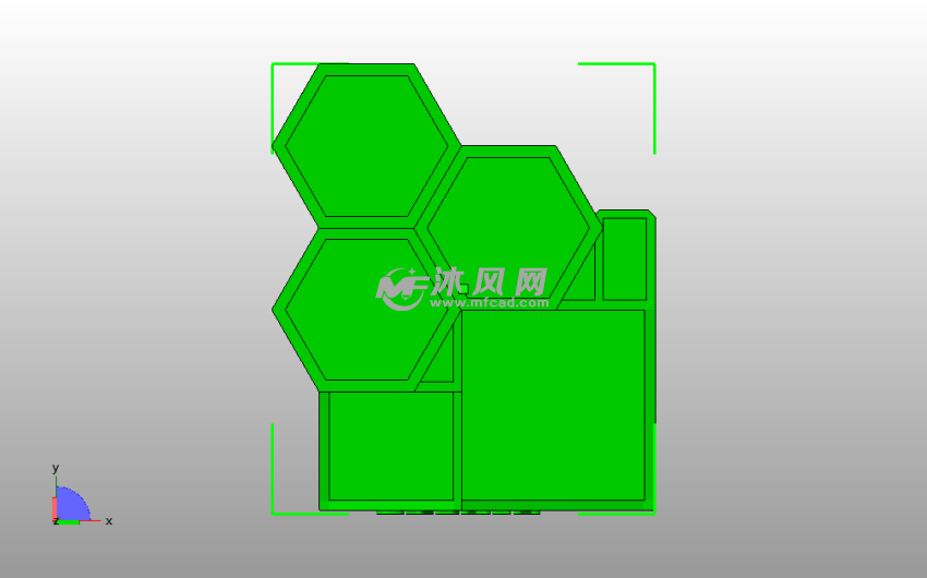  桌面笔筒俯视图