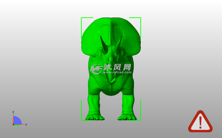 祖尼角龙主视图