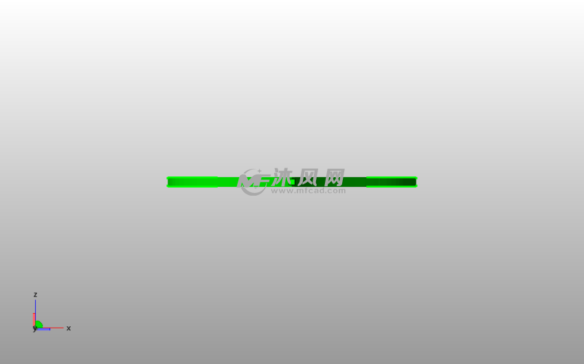 心脏形吊坠主视图