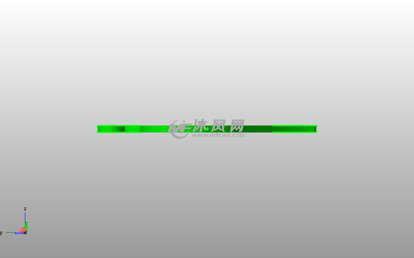 心脏形吊坠侧视图