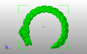 盘龙手镯俯视图