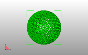 菱形镂空球俯视图