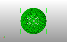 菱形镂空球侧视图