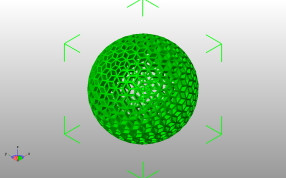 菱形镂空球斜视图