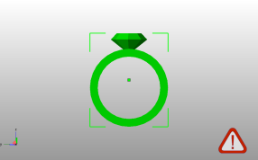 结婚戒指侧视图