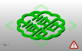  红双喜窗花斜视图