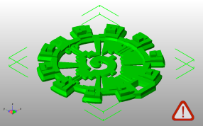 古代罗盘斜视图