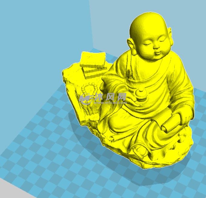 小和尚精模喝茶诵经的和尚