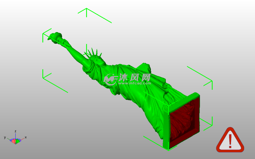 自由女神雕像斜视图