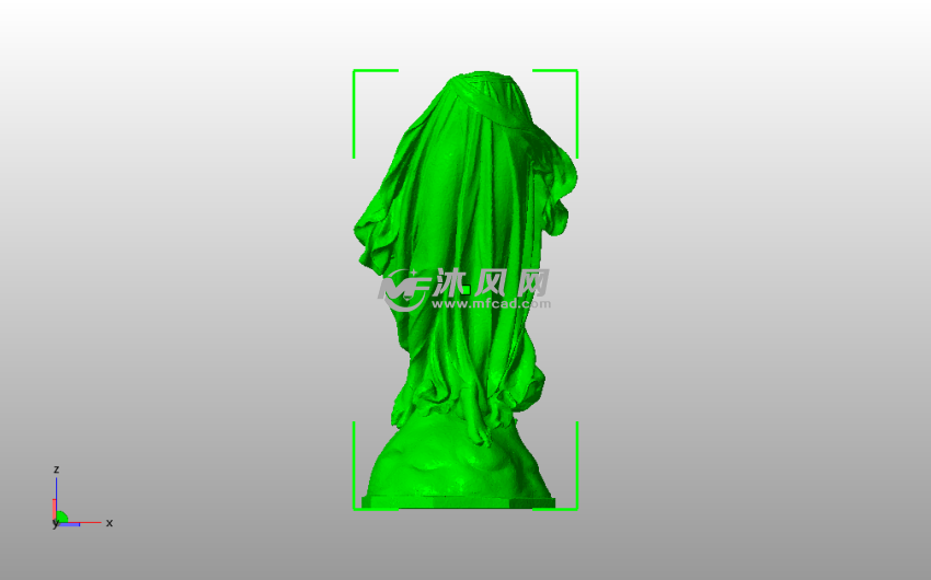 挥着翅膀的女孩下半身主视图