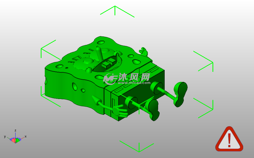 海绵宝宝斜视图