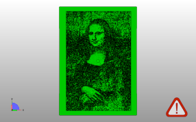 蒙娜丽莎浮雕主视图