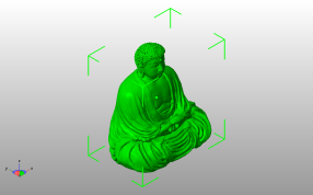 打坐佛祖斜视图