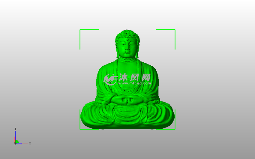 打坐佛祖主视图