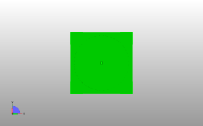 长方体镂空笔筒底视图