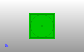 长方体镂空笔筒俯视图