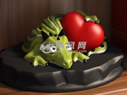 小怪物抱心上色效果