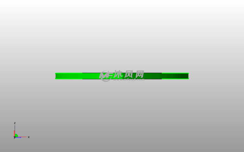 心花吊坠模型主视图