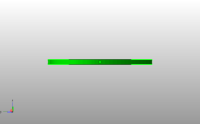 心花吊坠模型侧视图