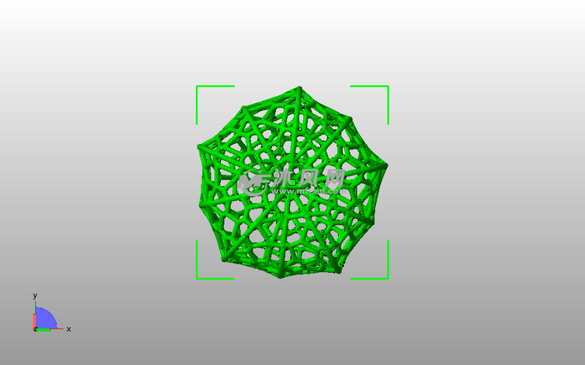 金灯果模型俯视图