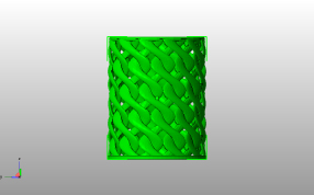  编织笔筒模型主视图