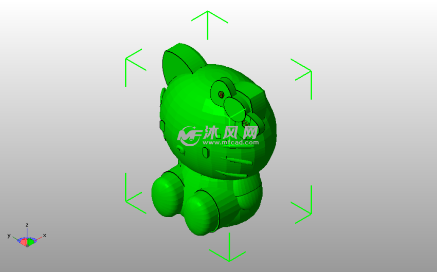 Hello Kitty斜视图