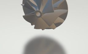 离心风机叶轮结构设计模型正视图