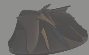 离心风机叶轮结构设计模型——叶片