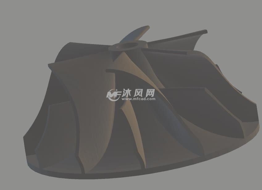 离心风机叶轮结构设计模型——叶片