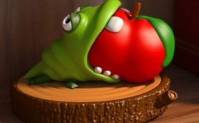 怪兽吃苹果效果图