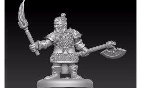  矮人族模型效果图-前