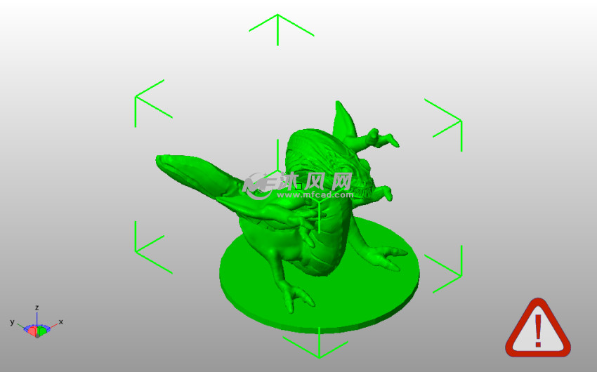 大鳄鱼模型斜视图