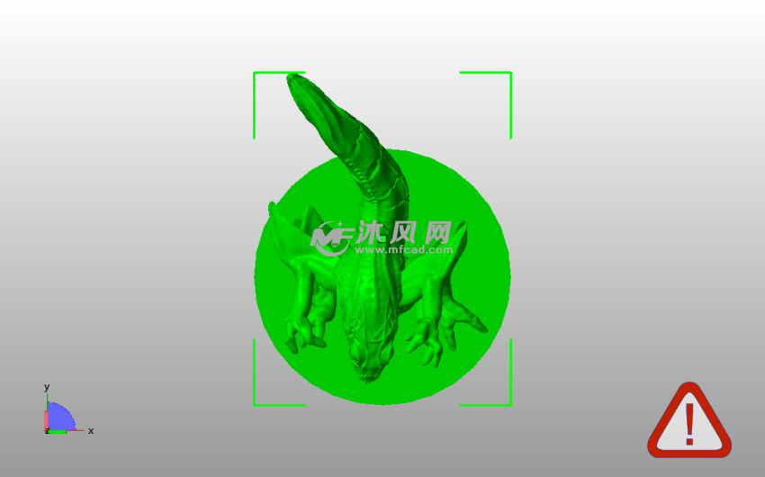 大鳄鱼模型俯视图