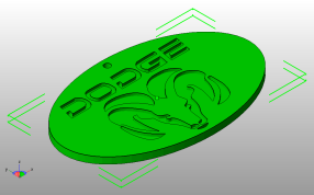 道奇Ram钥匙链斜视图