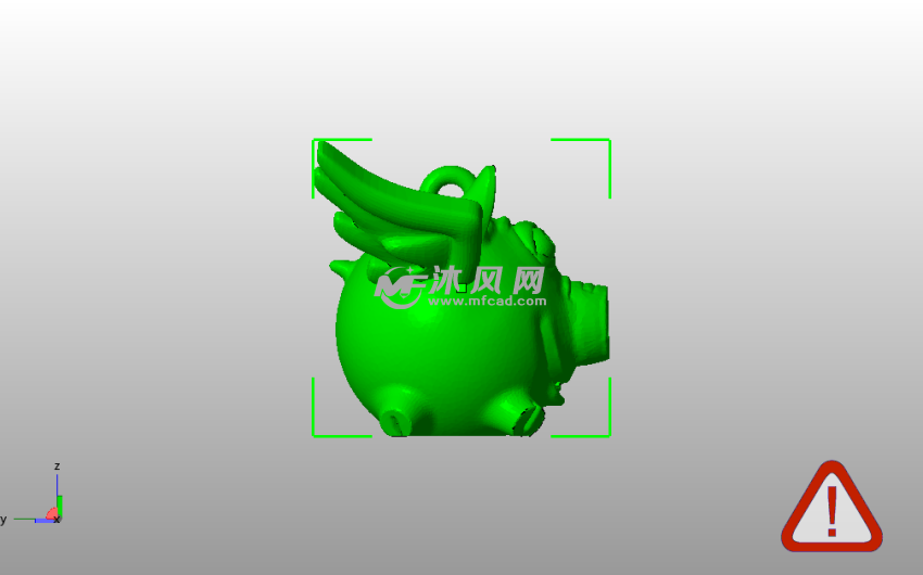 飞翔的小猪侧视图