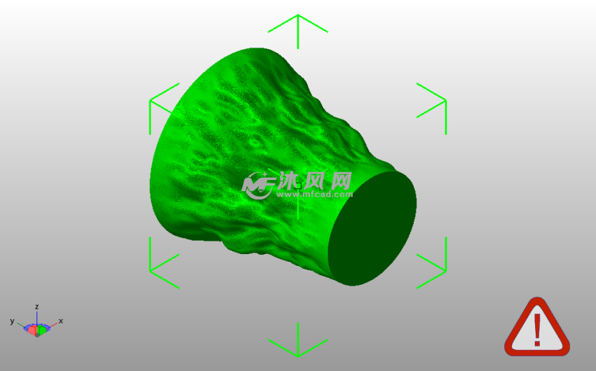 脚本生产的花瓶斜视图