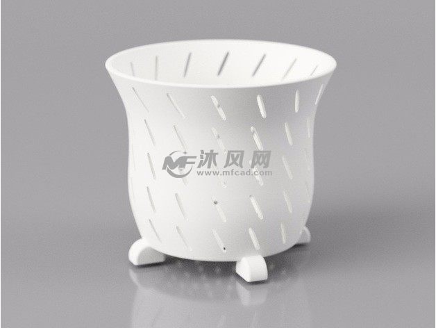 兰花形花盆效果图