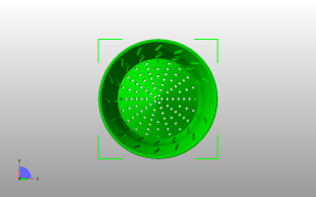 兰花形花盆俯视图