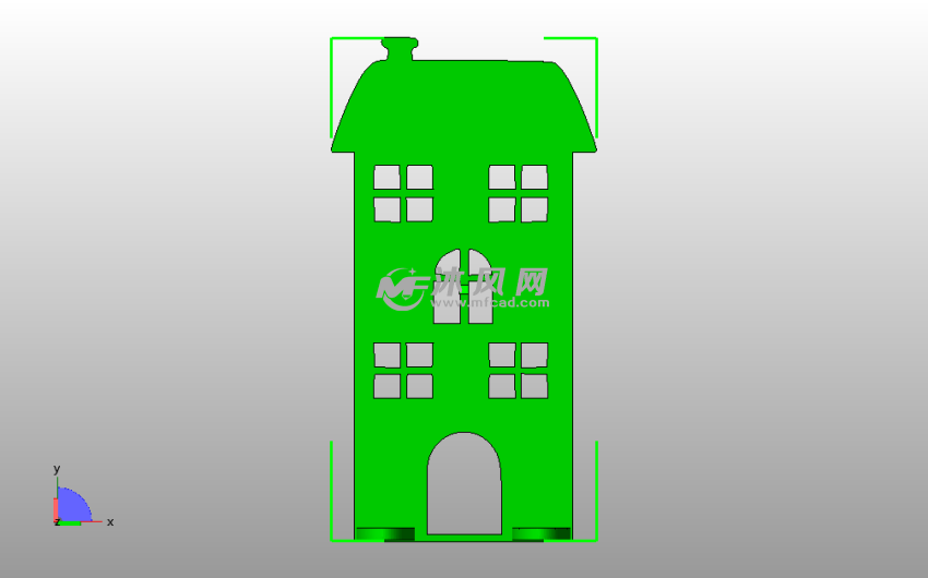 楼房剪贴画俯视图