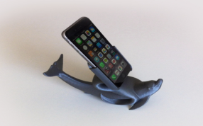 海豚手机支架-右视图