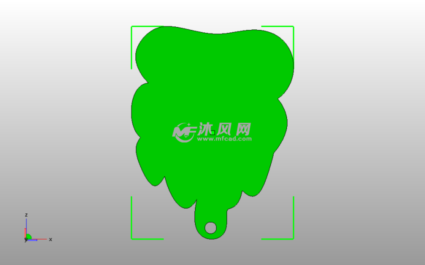  蒙大纳灰熊队钥匙链底视图