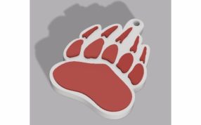  蒙大纳灰熊队钥匙链实物图