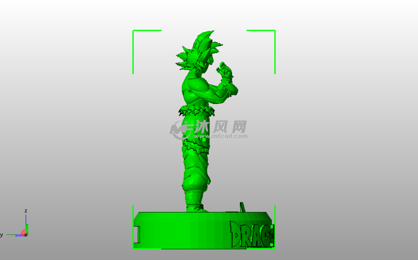 七龙珠孙悟空侧视图